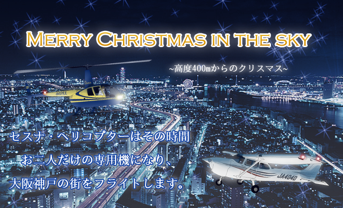 クリスマス遊覧飛行